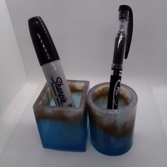 2pc set of small desk item holder