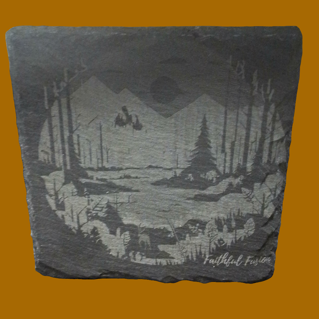 Slate Art Coaster