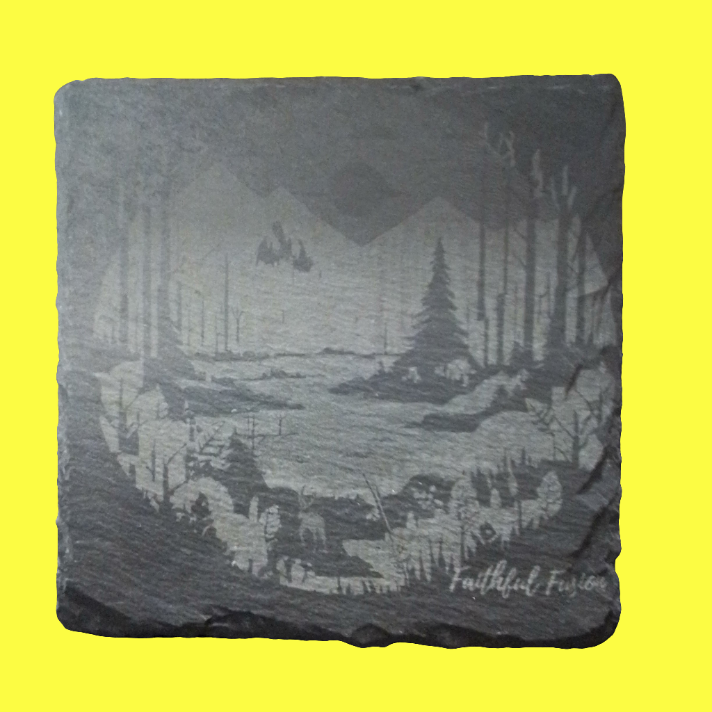Slate Art Coaster